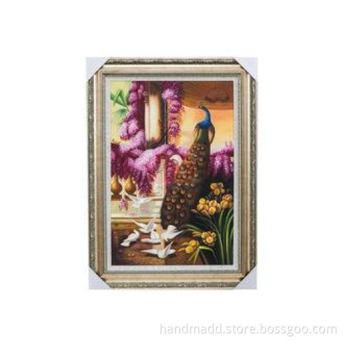 Contemporary Handmade Pop Colorful Cute Animal Oil Painting